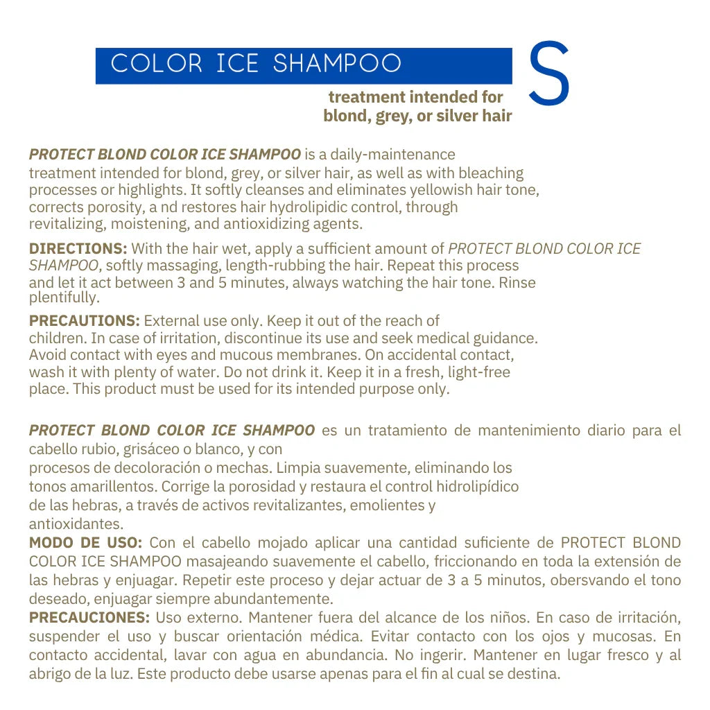 PROTECT BLOND COLOR ICE SHAMPOO - 750ML