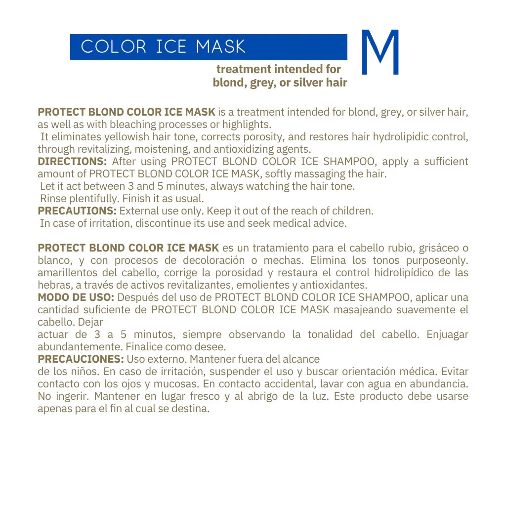 PROTECT BLOND COLOR ICE MASK - 300ML/285GR