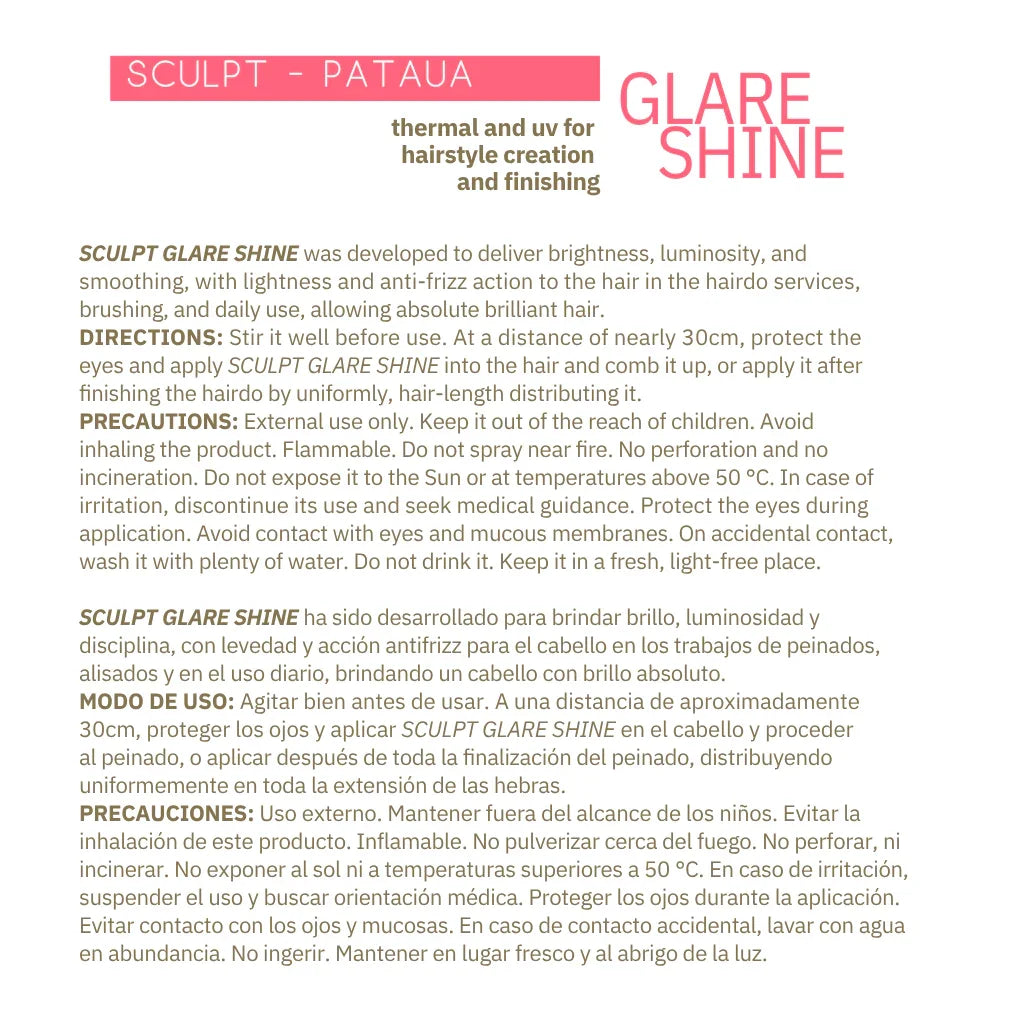 SCULPT GLARE SHINE SPRAY  - 150ML